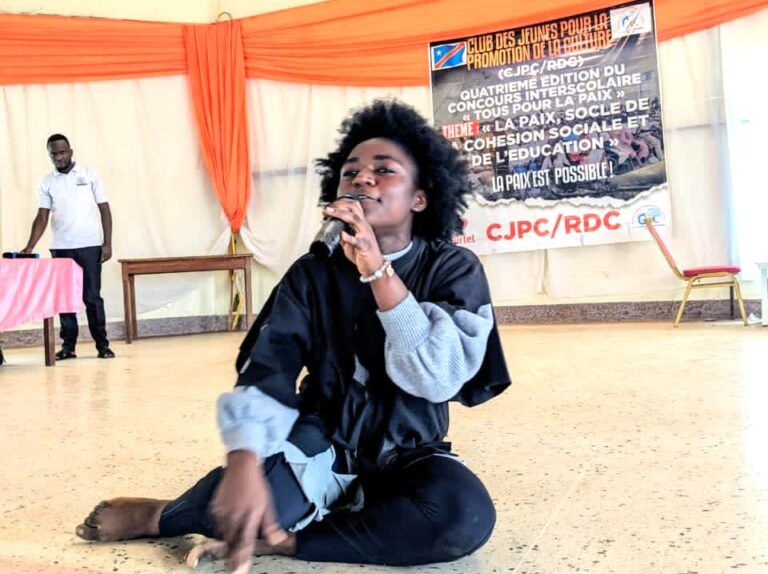 Lors d'une actvité culturelle organisée par le CJPC à Beni