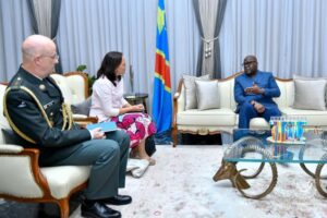 Tshisekedi et l'ambassadrice de Bilderling