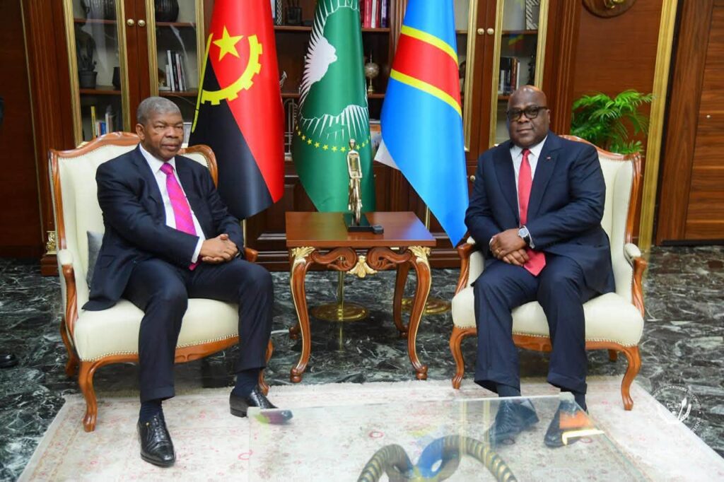 Félix Tshisekedi et son homologue angolais João Lourenço