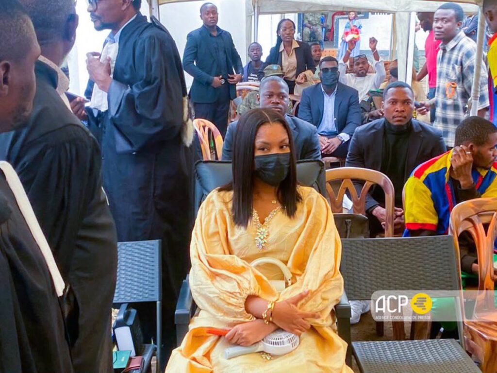 La chanteuse Rebo Tchulo poursuivie devant le tribunal militaire de garnison de Kinshasa/Ngaliema. Photo ACP