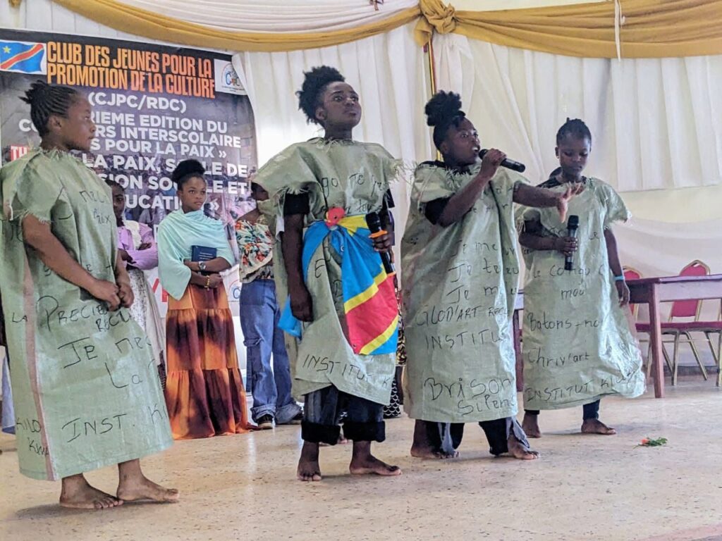 Photo prise lors des activités culturelles organisées par le CJPC à Beni