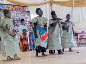 Photo prise lors des activités culturelles organisées par le CJPC à Beni